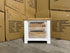 Springbrook Bed side chest with 2 draws driftwood/ white finish acacia timber