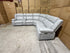Kenso 6pce modular Lounge with 2 Dual Motion Recliners Soft Rhino Light Grey