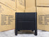 Portugal bed side chest black finish with marble looking top