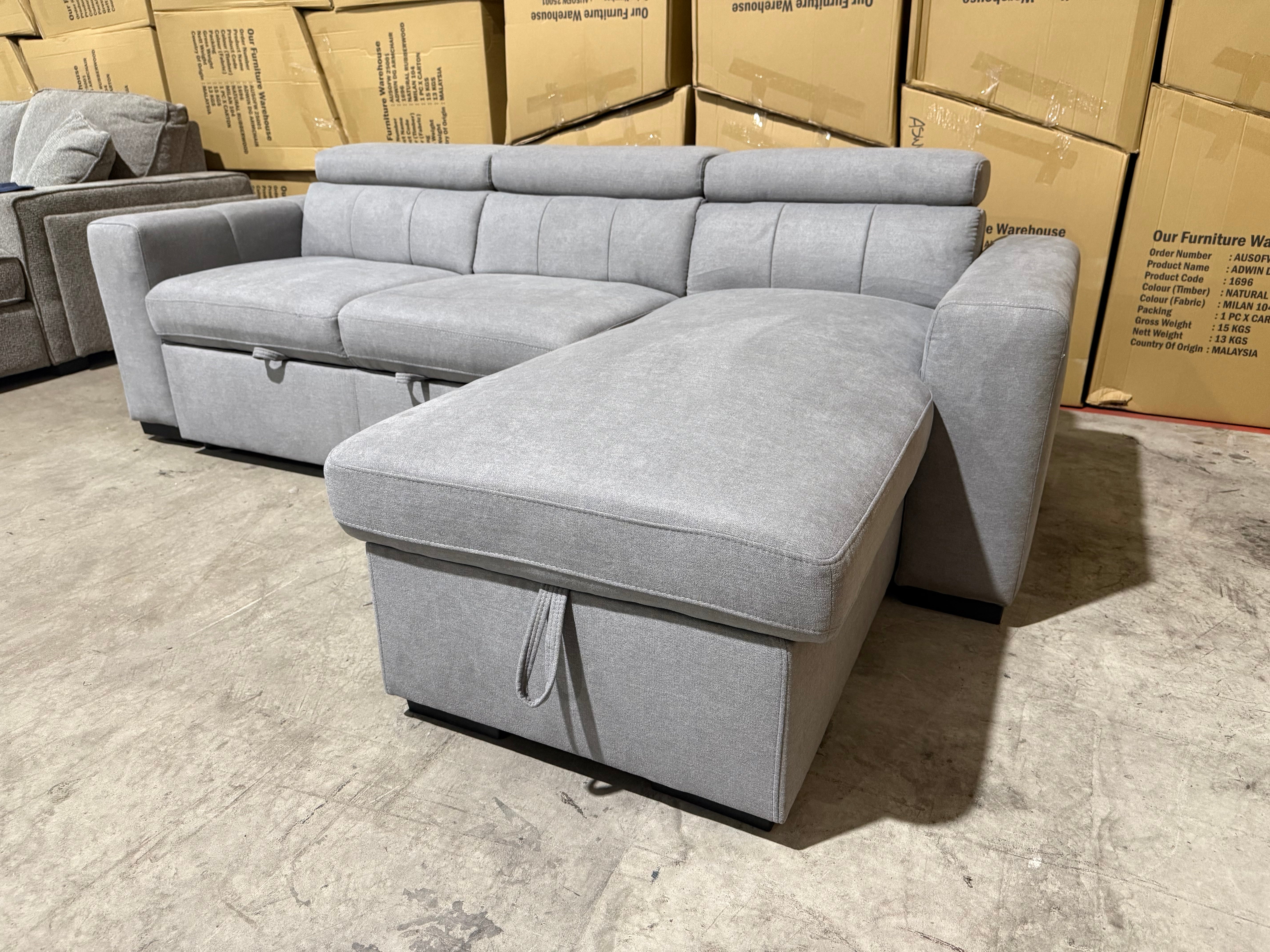 Monza Reversible Chaise Lounge With Sofa Bed