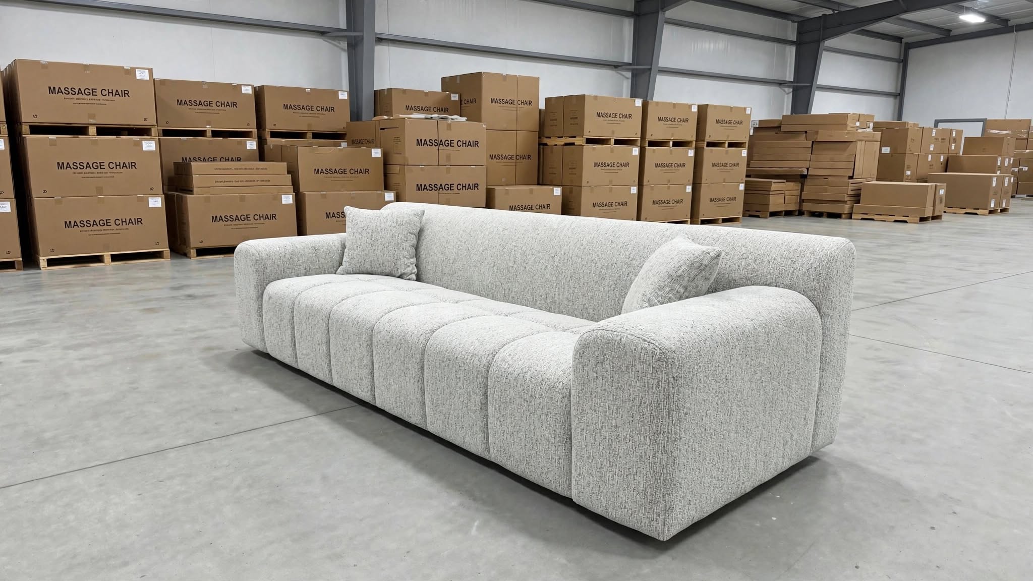 Bobbi 3 Seater Sofa In Grey