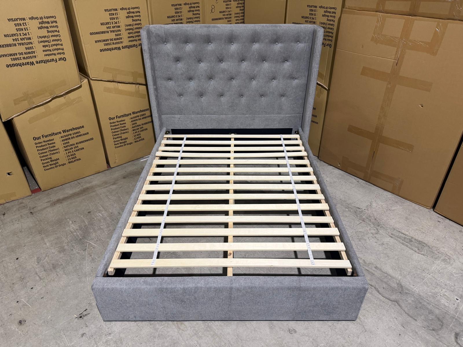Memphis y-330d double bed in share 454 grey