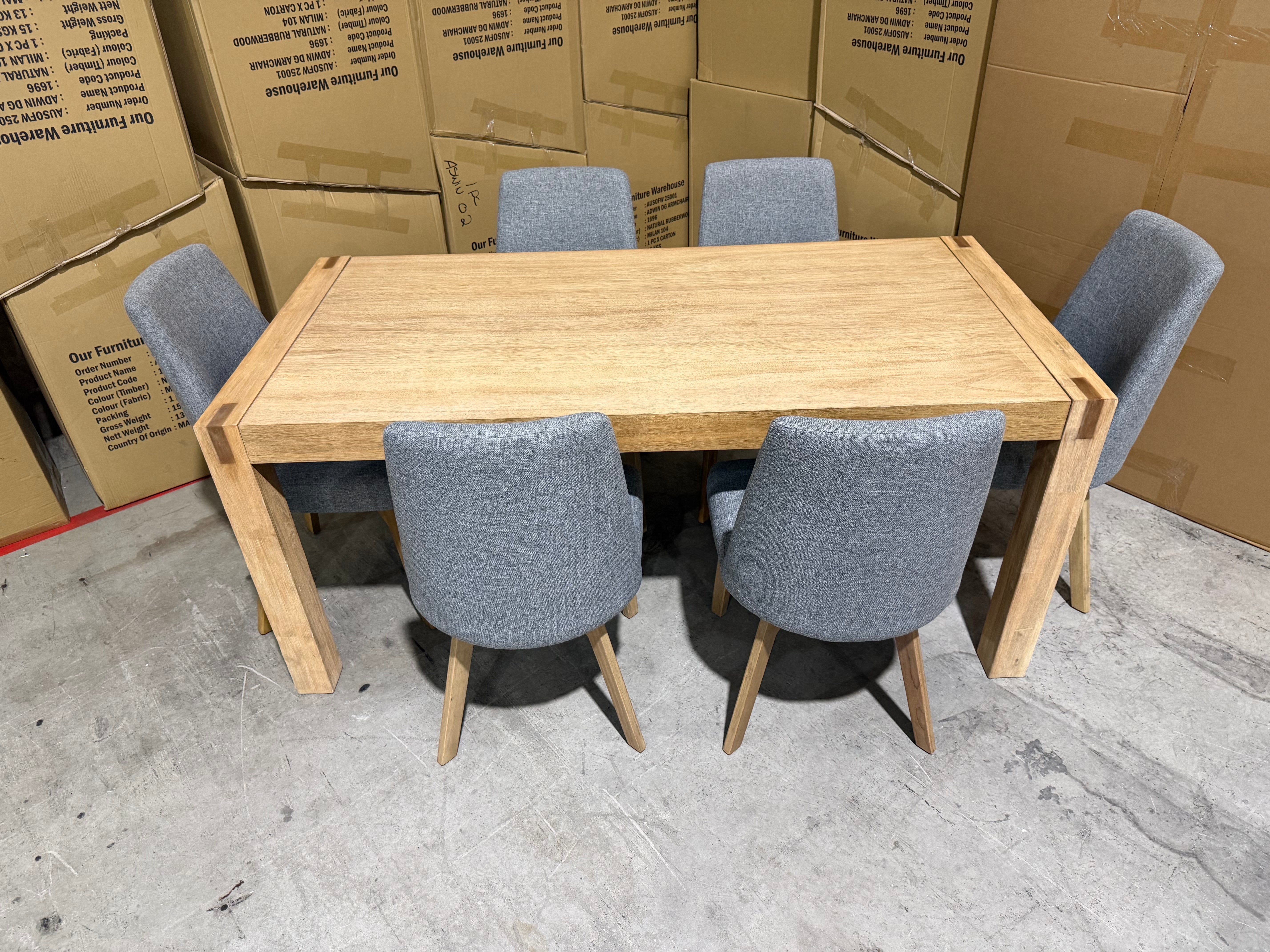 Crystalbrook 7 Piece Dining Suite With Crystal Brook Chairs