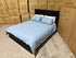 Portugal king size bed black finish