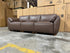 Sapphire 3 Seater Sofa In Brown Leather