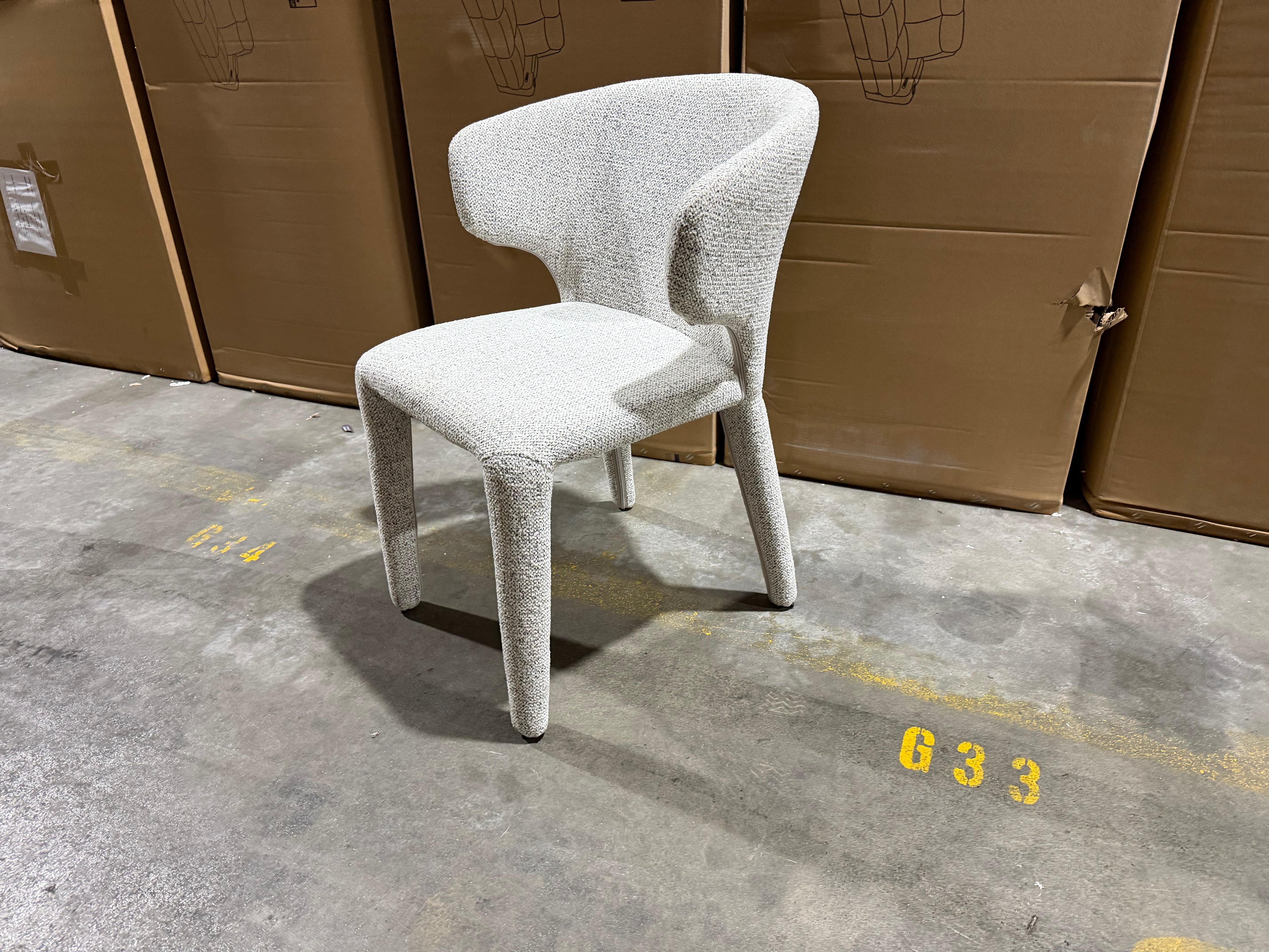Lorenzo Dining Chair In Salt & Pepper Colour
