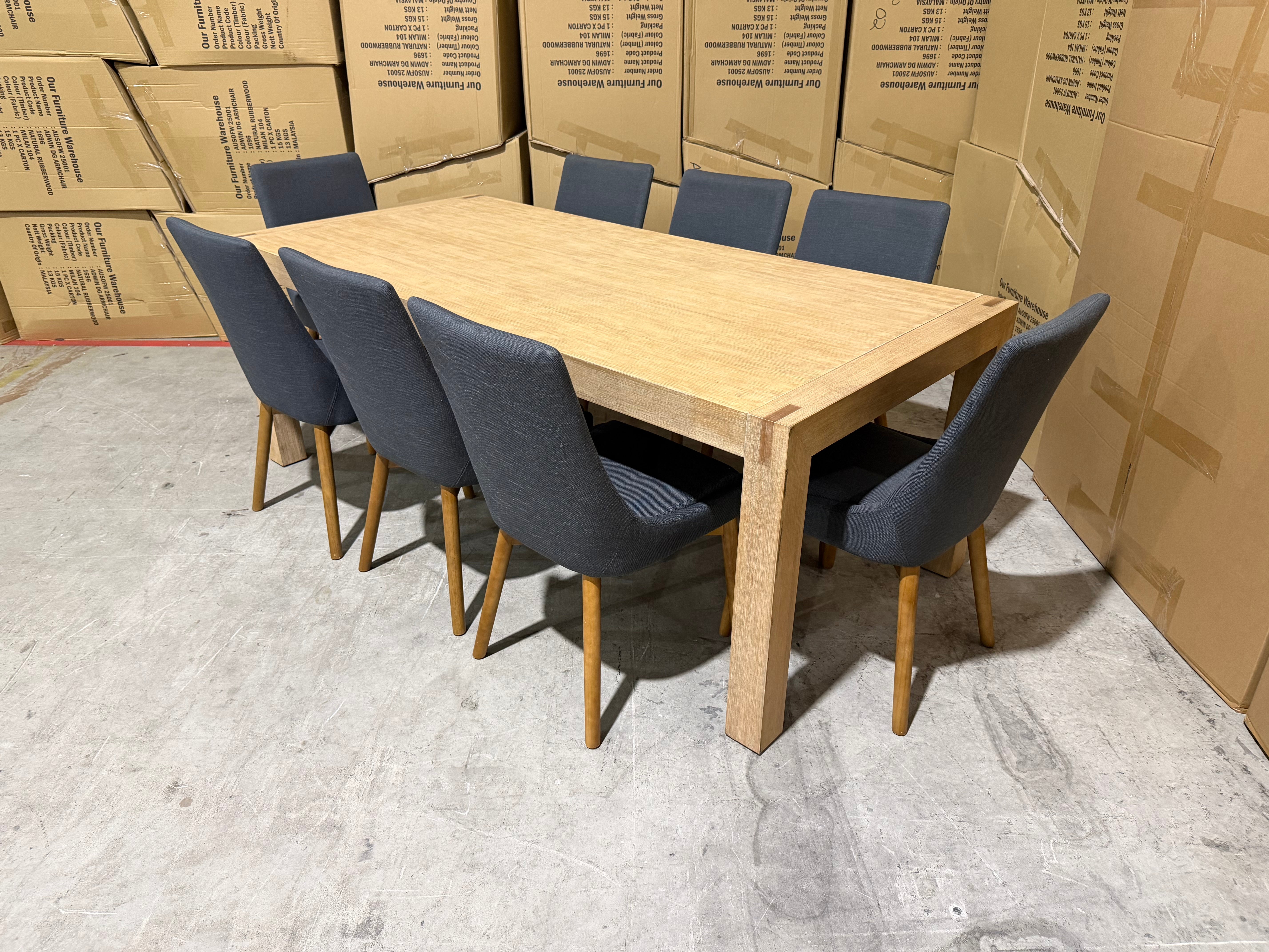 Crystalbrook 9 Piece Package with Crystalbrook Dining Chairs