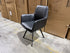 Bermuda Fully Upholstered Dining Chair With Black Metal Legs In Black