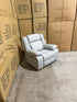 Kenso Single Recliner With Dual Motion In Soft Rhino Light Grey