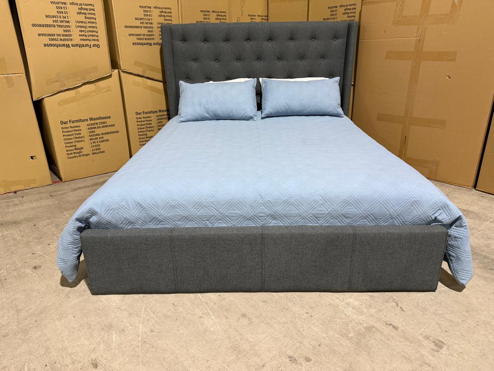 Memphis Bedding Range (Charcoal) 2 Sizes Queen & King