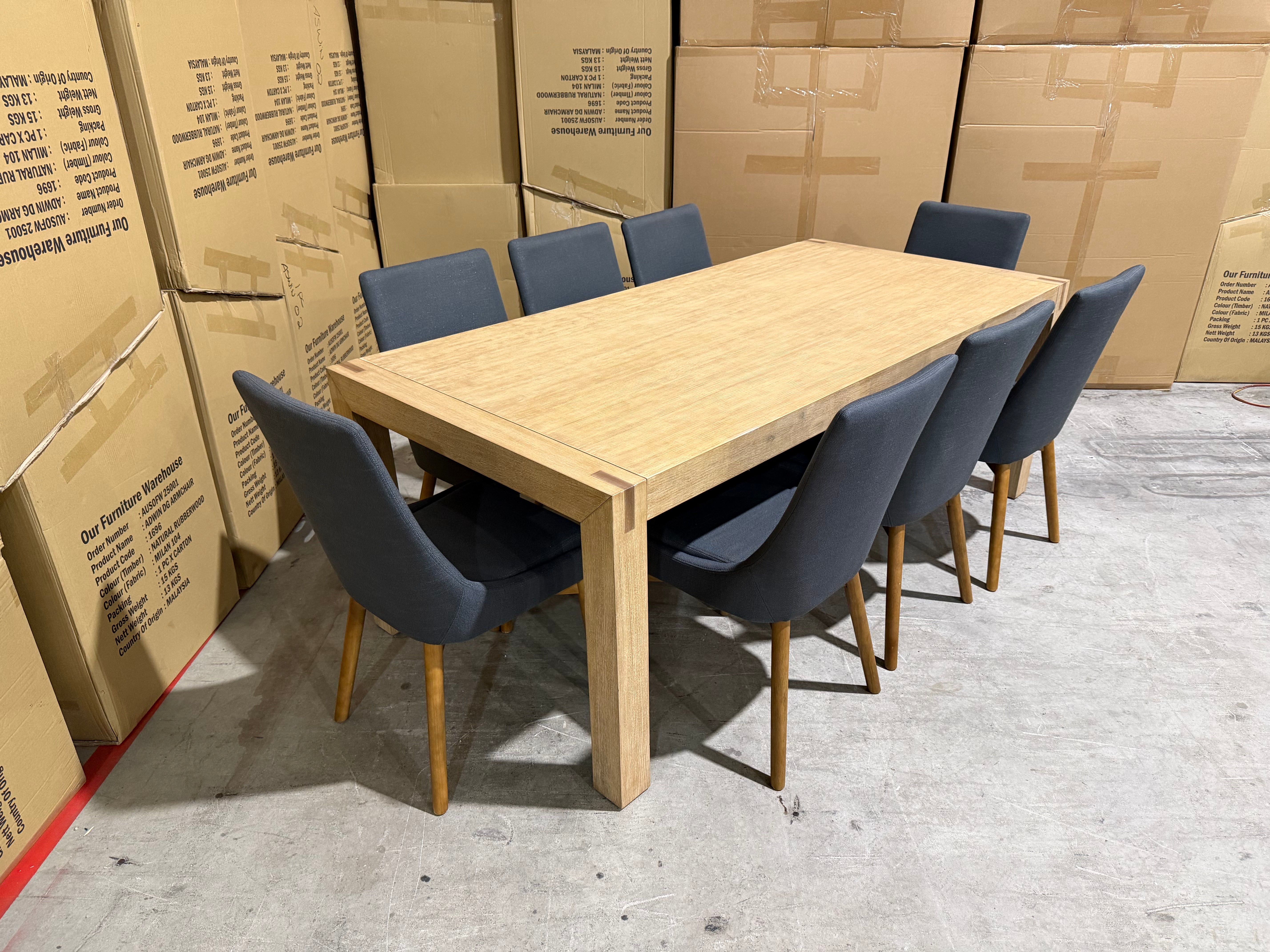 Crystalbrook 9 Piece Package with Crystalbrook Dining Chairs