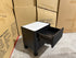 Portugal bed side chest black finish with marble looking top