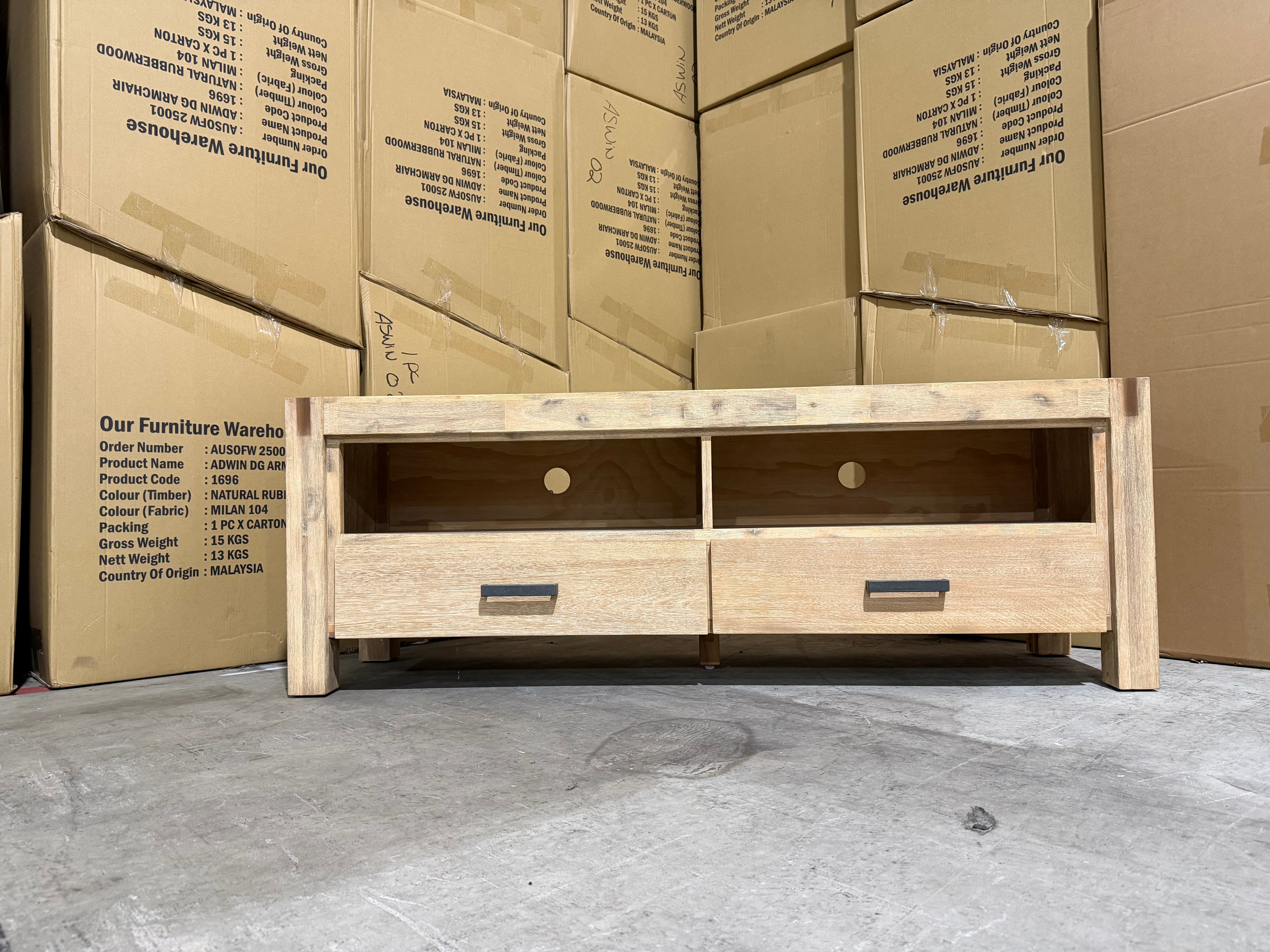 Crystalbrook 1550 low line tv unit in acacia timber Dining room Range