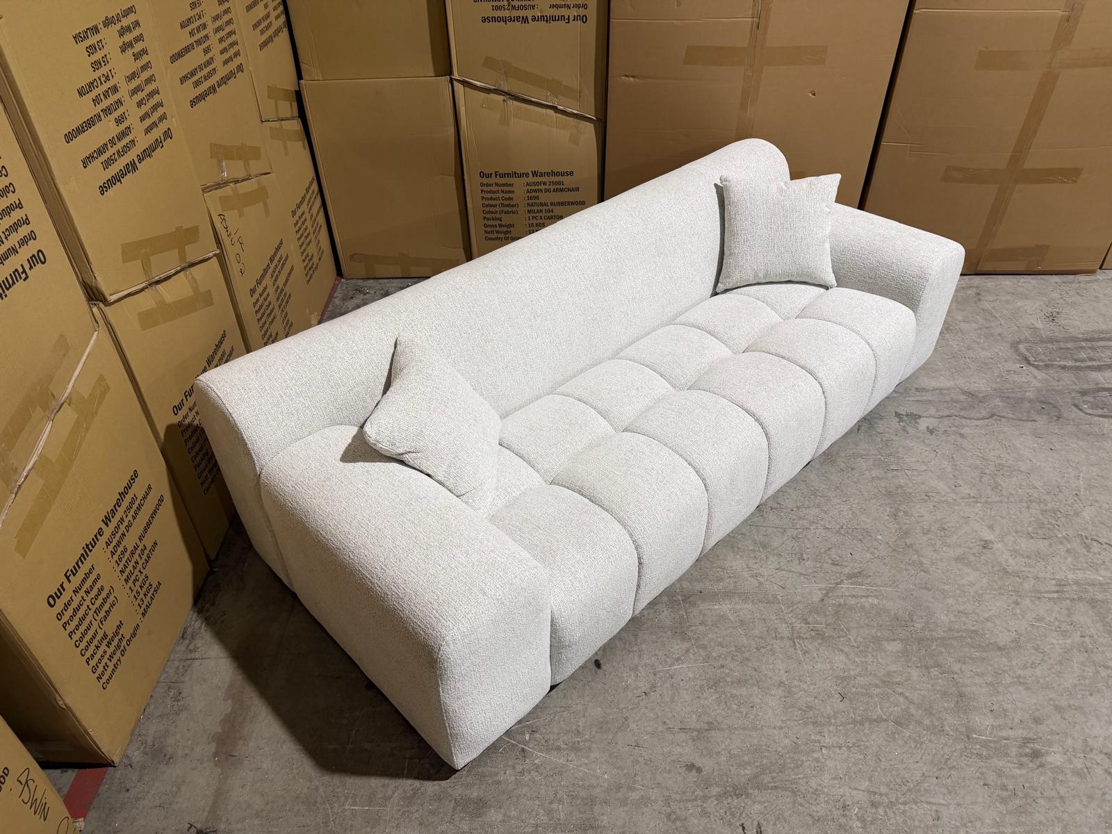 Bobbi 3 seater sofa y-505 in OTE present 111 natural.