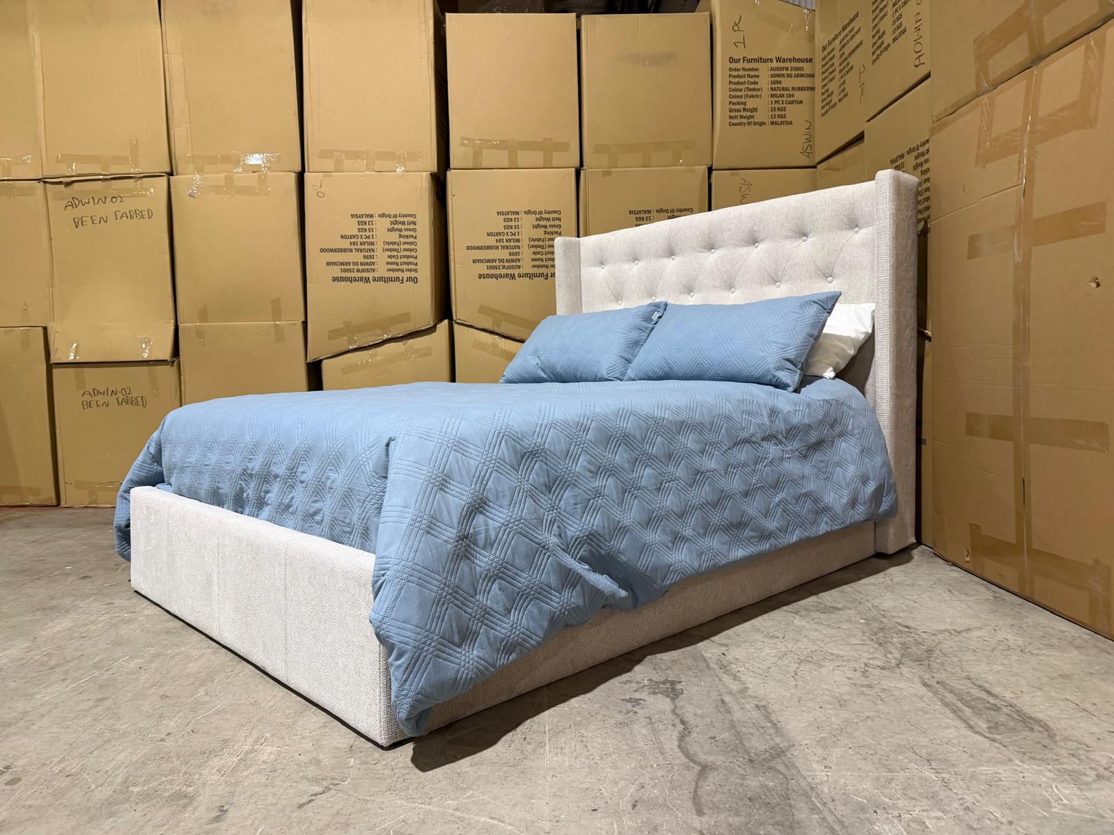 Memphis Double Bed in share 111 natural