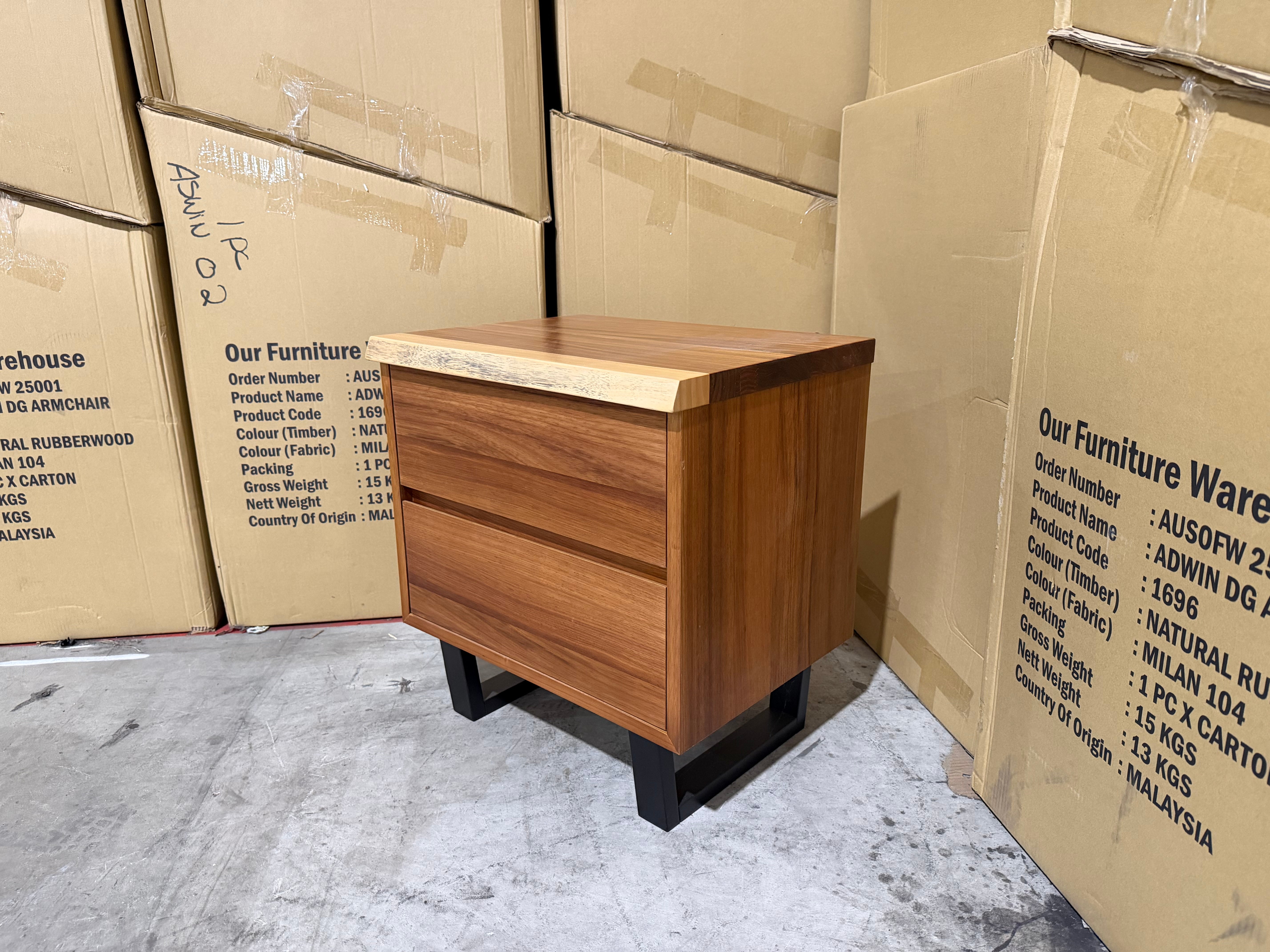 Highland bed side chest in  Blackwood