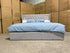 Memphis Super King Bed In Light Grey