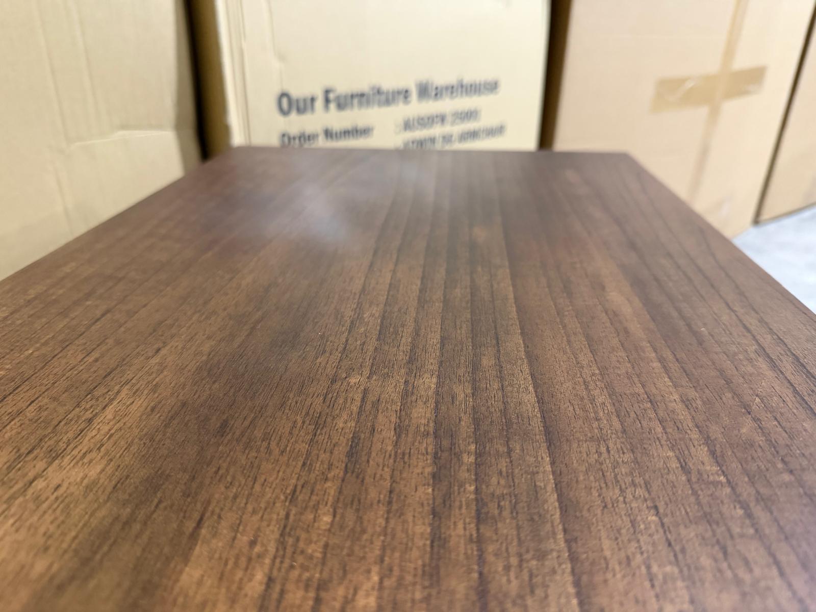 Flinders bed side chest in pecan finish