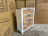 Springbrook Tallboy with 4 draws driftwood/ white finish acacia timber
