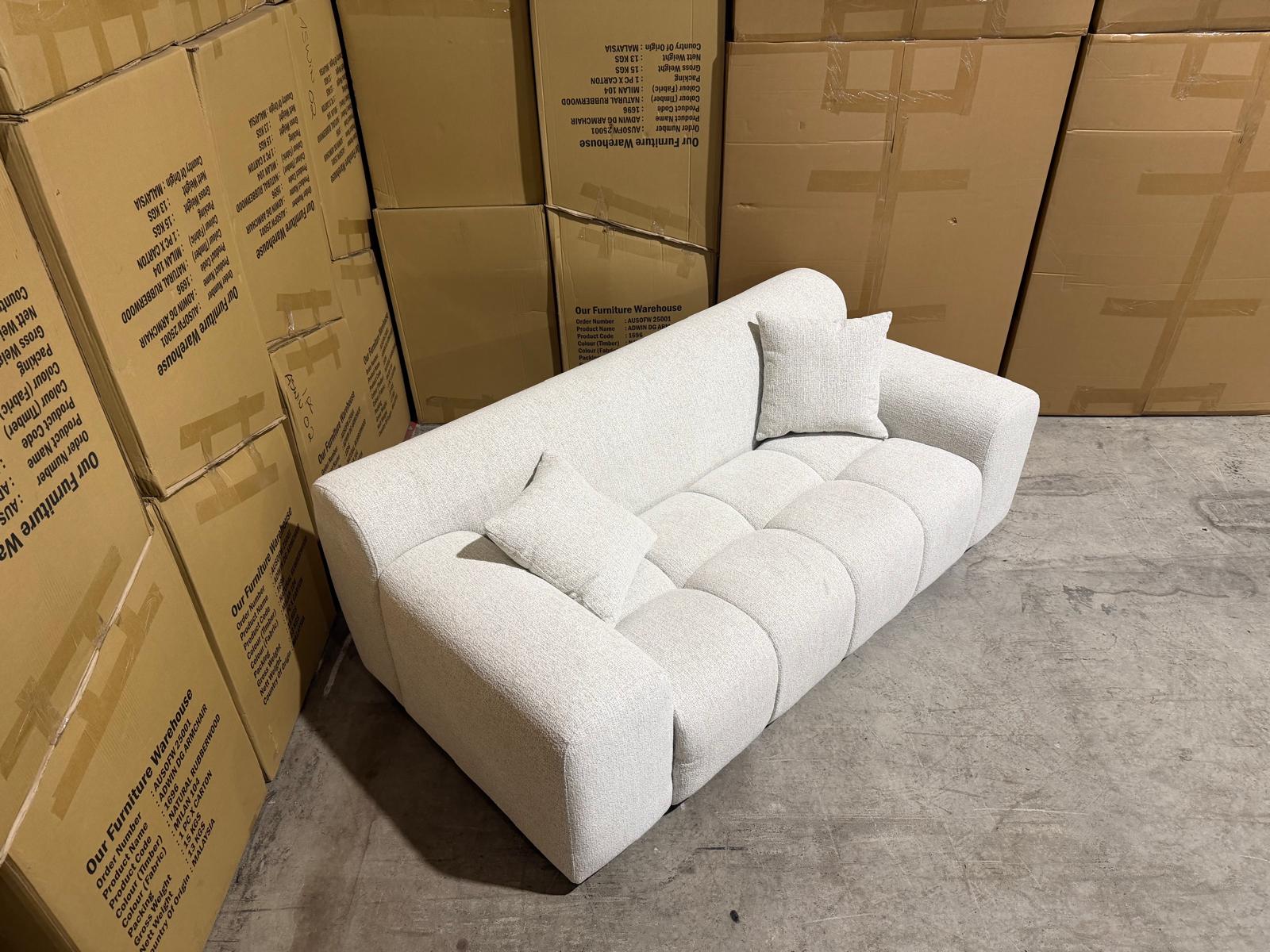 Bobbi 2 seater sofa Lounge In Natural