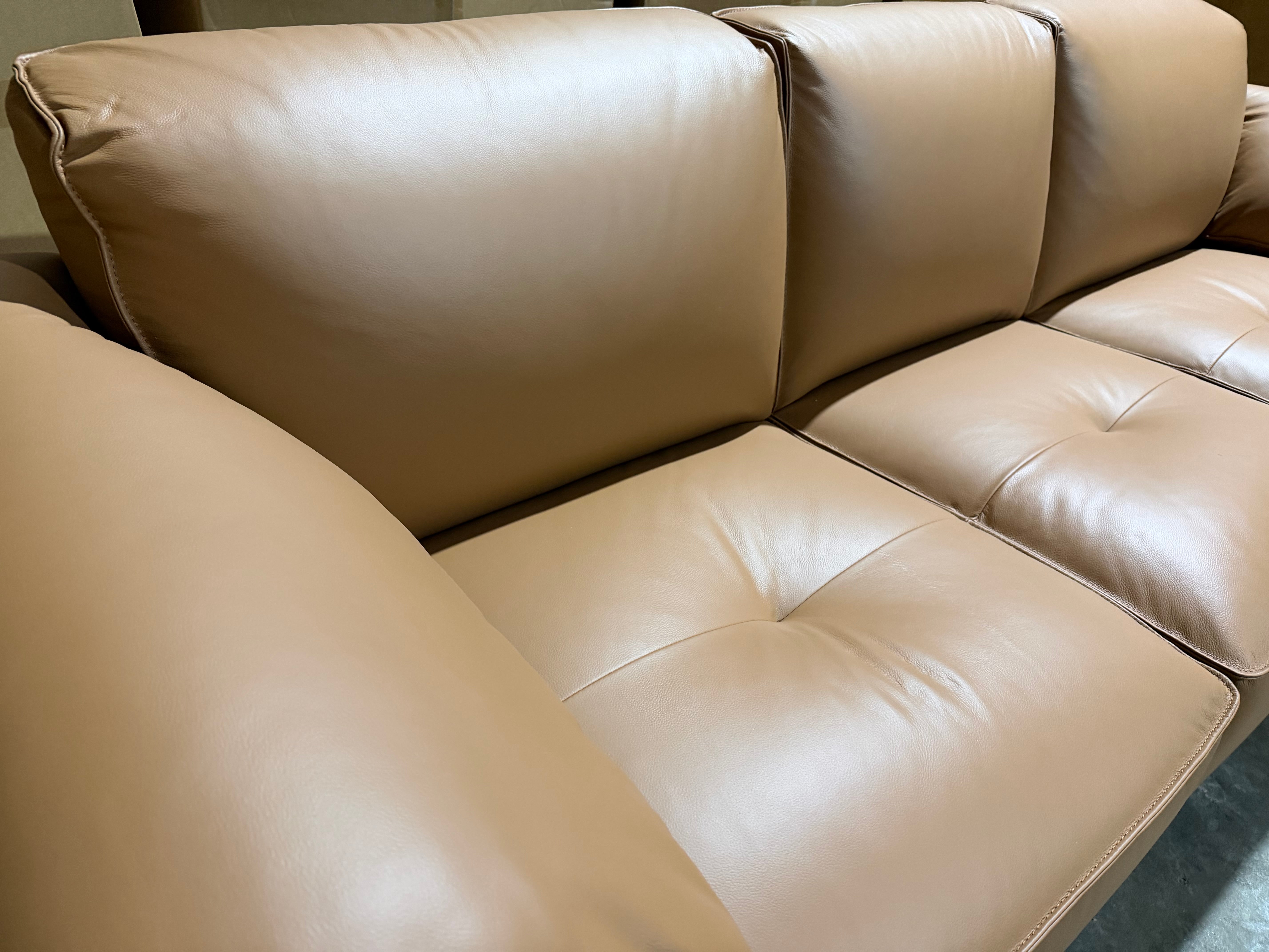Sapphire 3 Seater Sofa In Cognac Leather