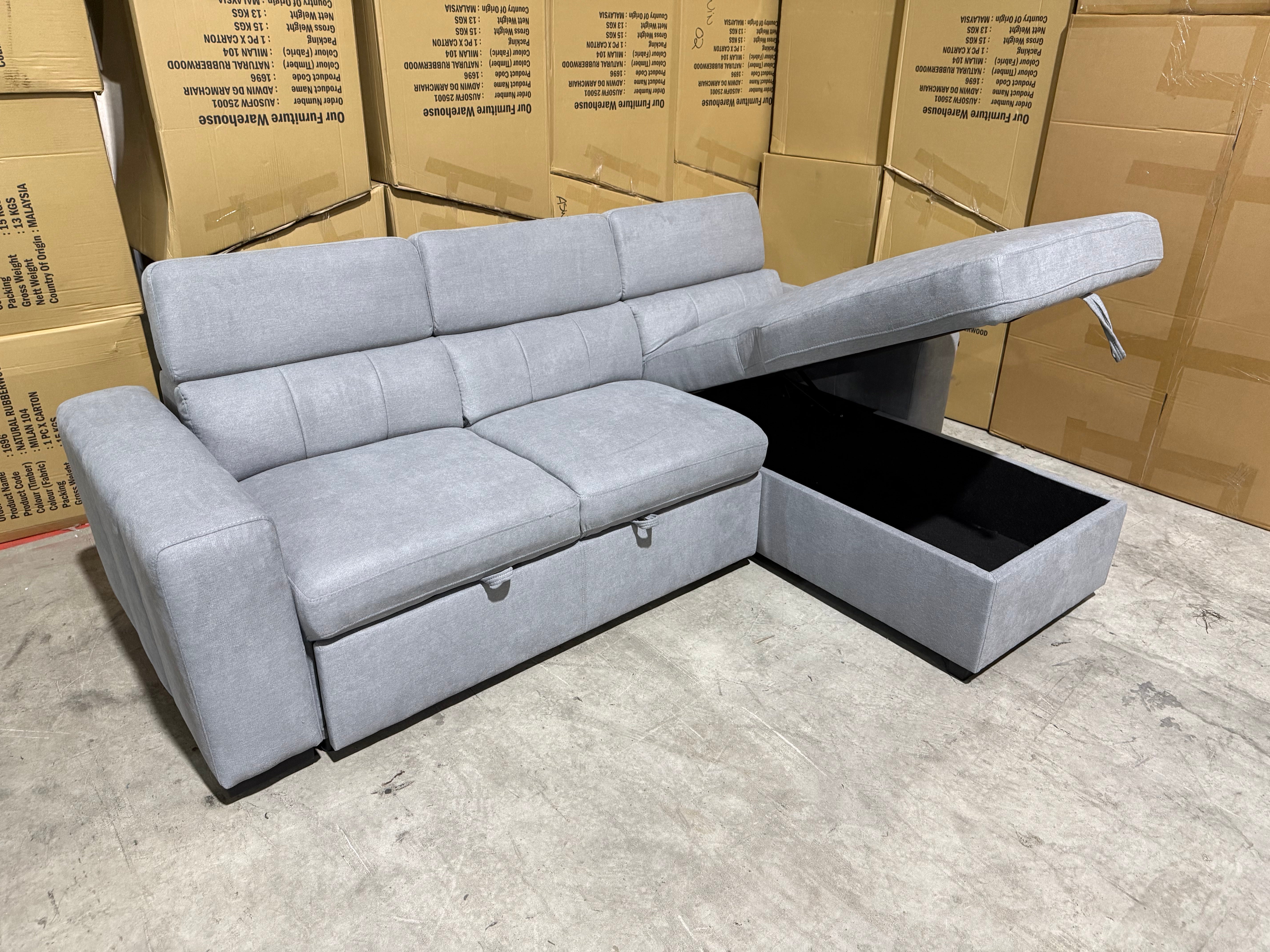 Monza Reversible Chaise Lounge With Sofa Bed