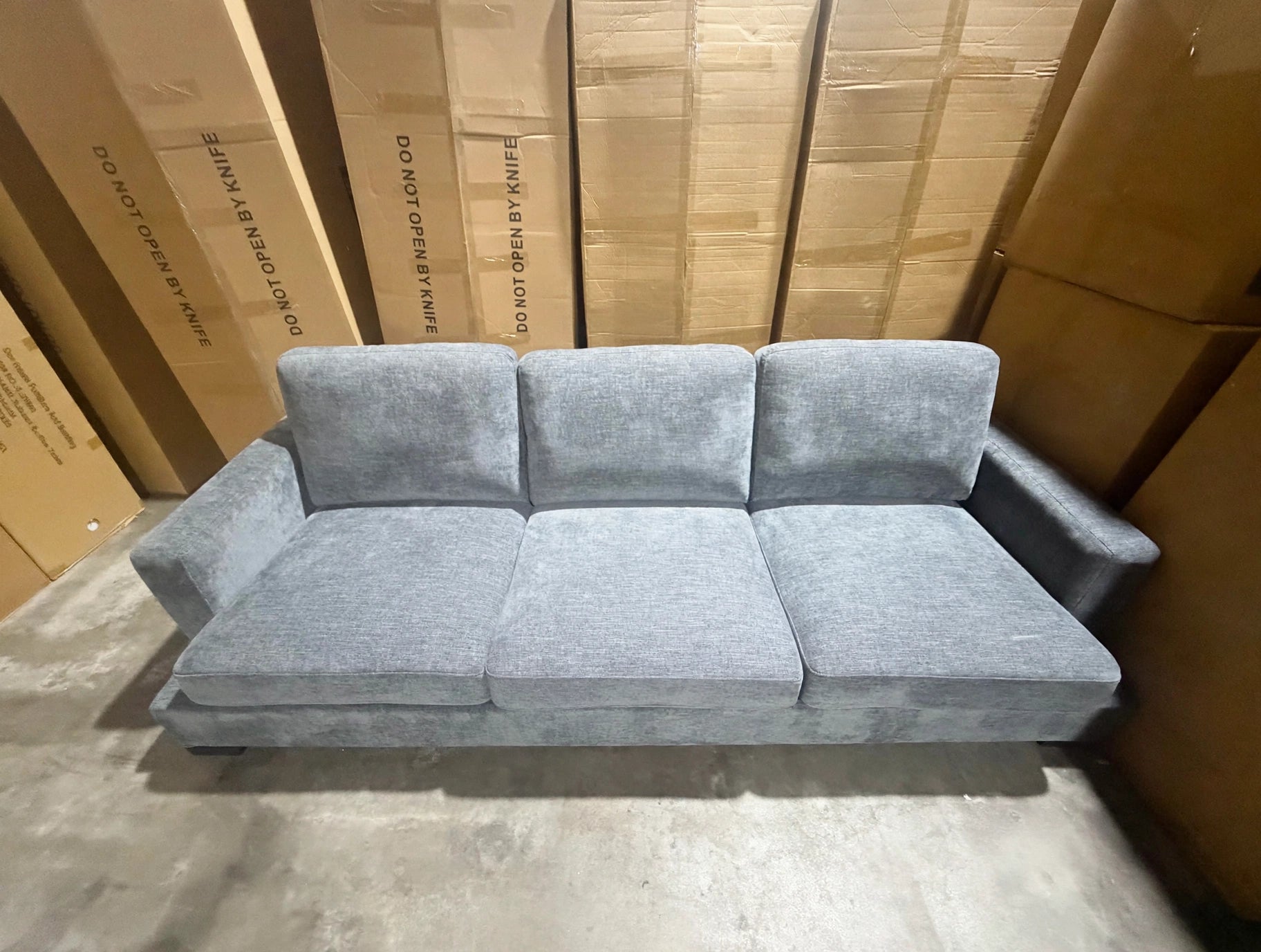 Stella 3 Seater Sofa In Super Glamour Licorice
