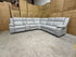 Kenso 6pce modular Lounge with 2 Dual Motion Recliners Soft Rhino Light Grey