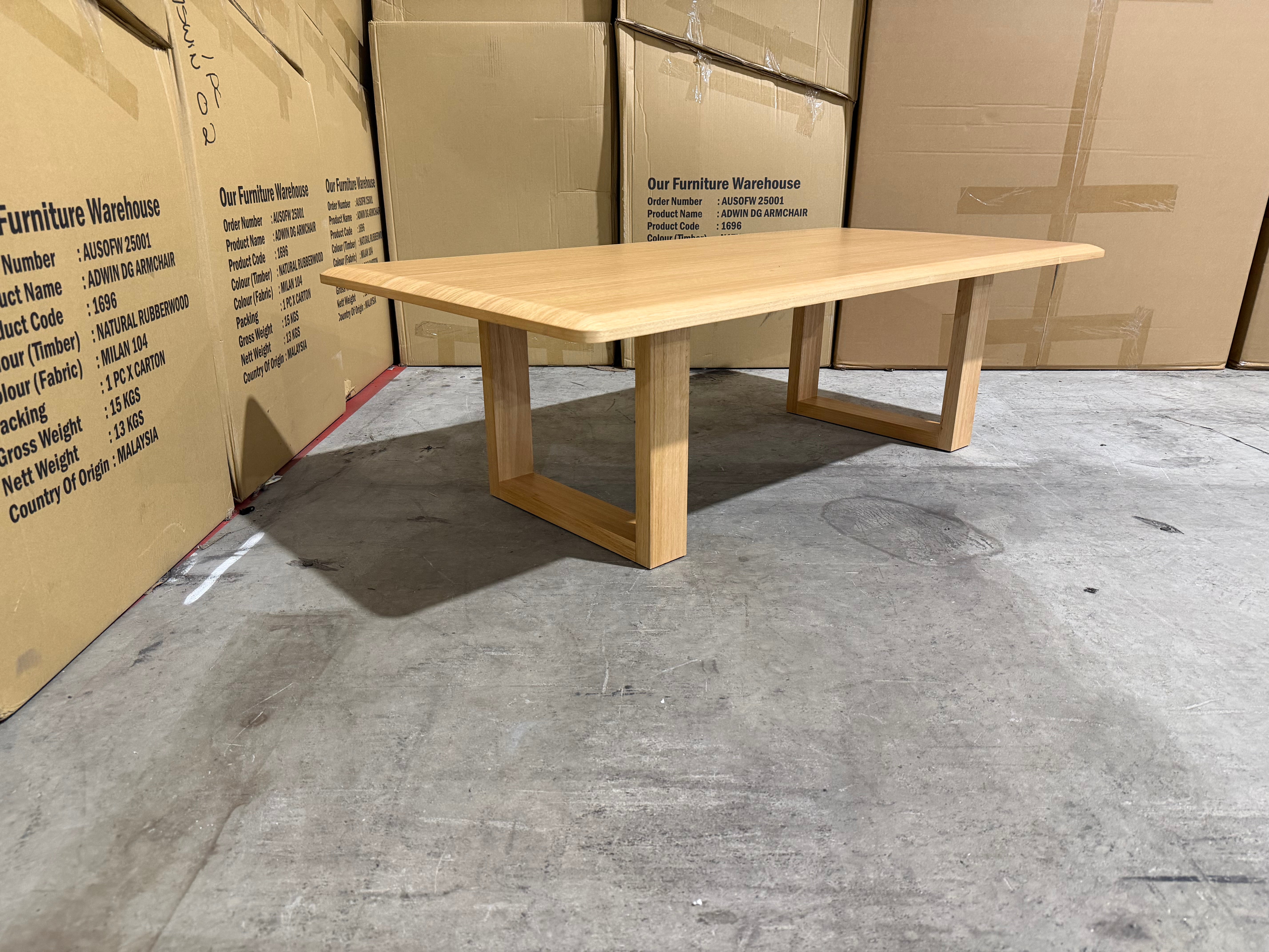 Mitcham Coffee Table in natural Tassie Oak Dining Range