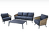 Boulevard 4pce outdoor lounge inc 3 seater 2x singles and coffee table