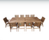 Nullabor 11pce outdoor setting 2800 long table and 10 chairs huc25044b