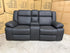 Kenso 2 Seater With Dual Recliners In Soft Rhino Black