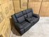 Kenso 2 Seater With Dual Recliners In Soft Rhino Black