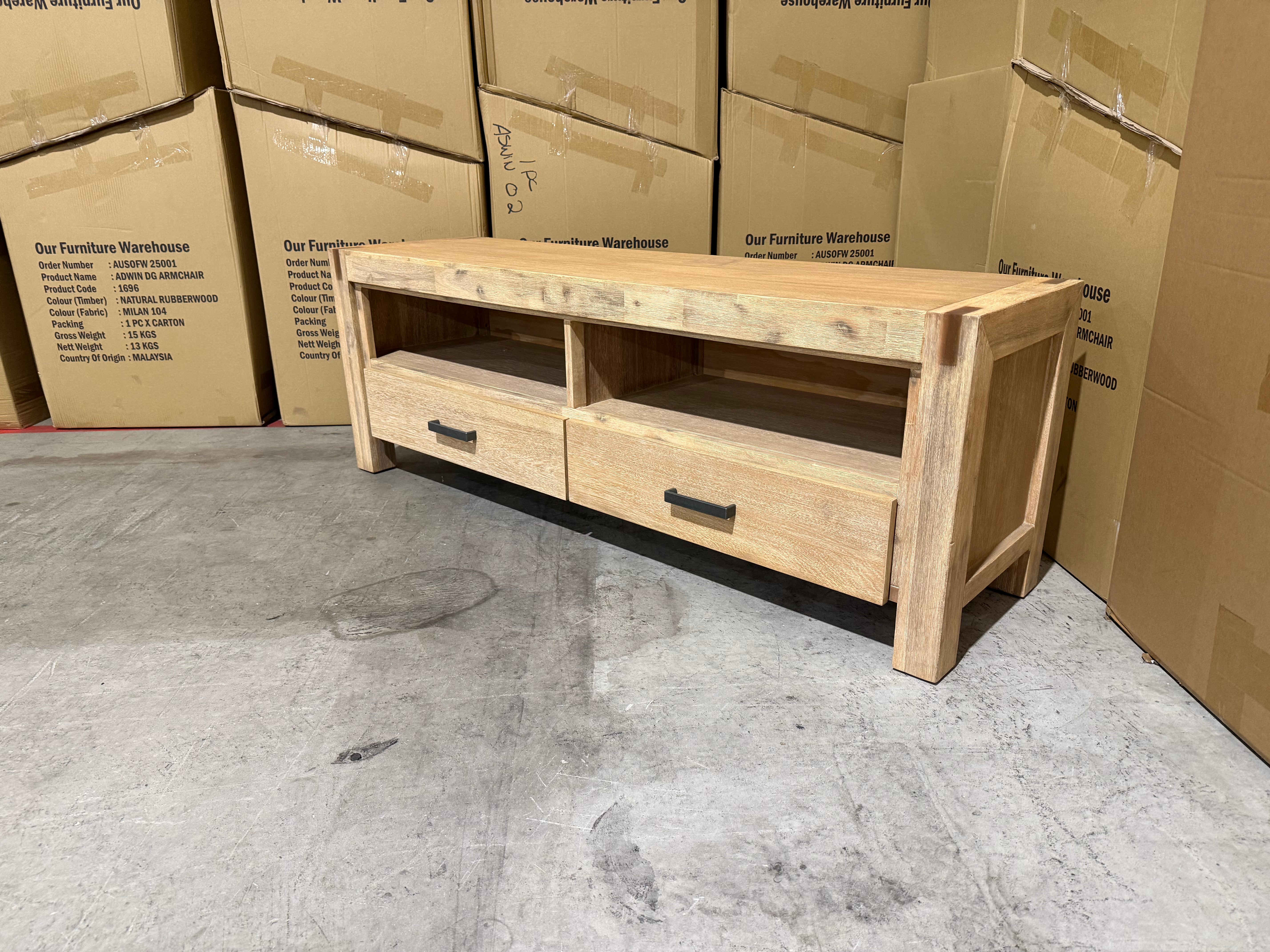 Crystalbrook 1550 low line tv unit in acacia timber Dining room Range