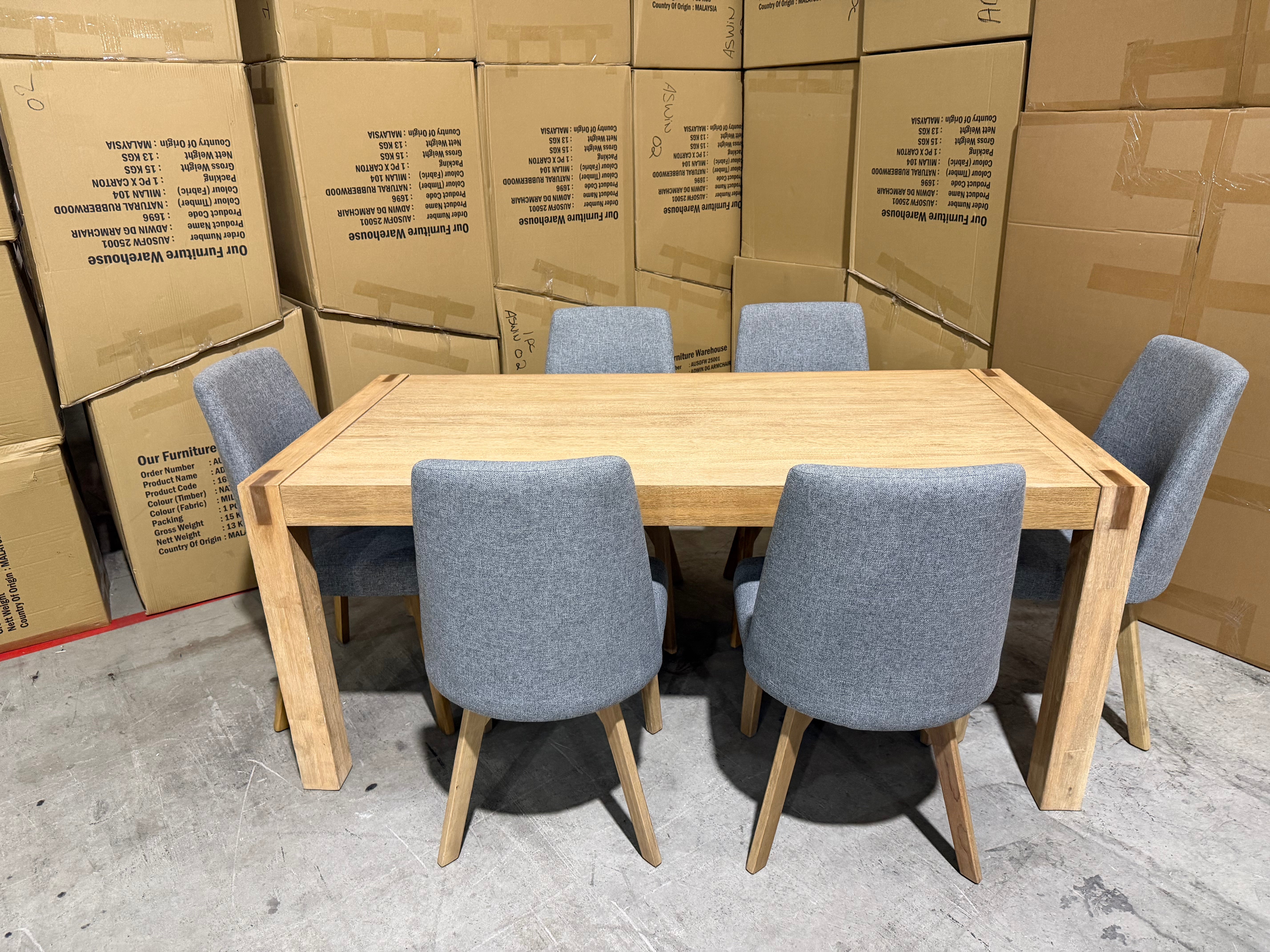 Crystalbrook 7 Piece Dining Suite With Crystal Brook Chairs