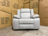 Kenso Single Recliner With Dual Motion In Soft Rhino Light Grey