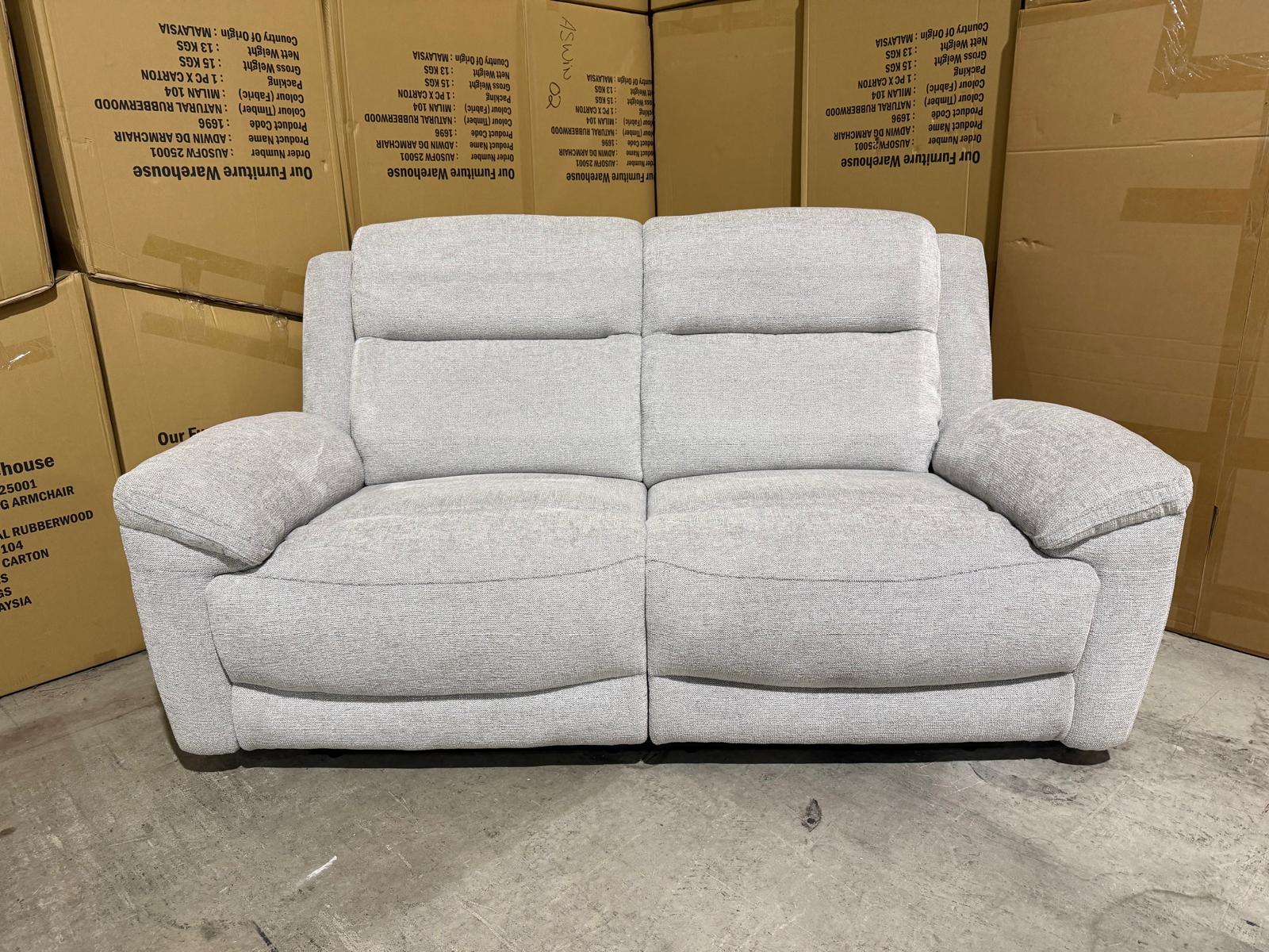 Pilot 2 Seater With Manual Recliners Light Grey