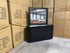 Athena ripple dressing table inc mirror in shadow black finish