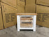 Springbrook Bed side chest with 2 draws driftwood/ white finish acacia timber