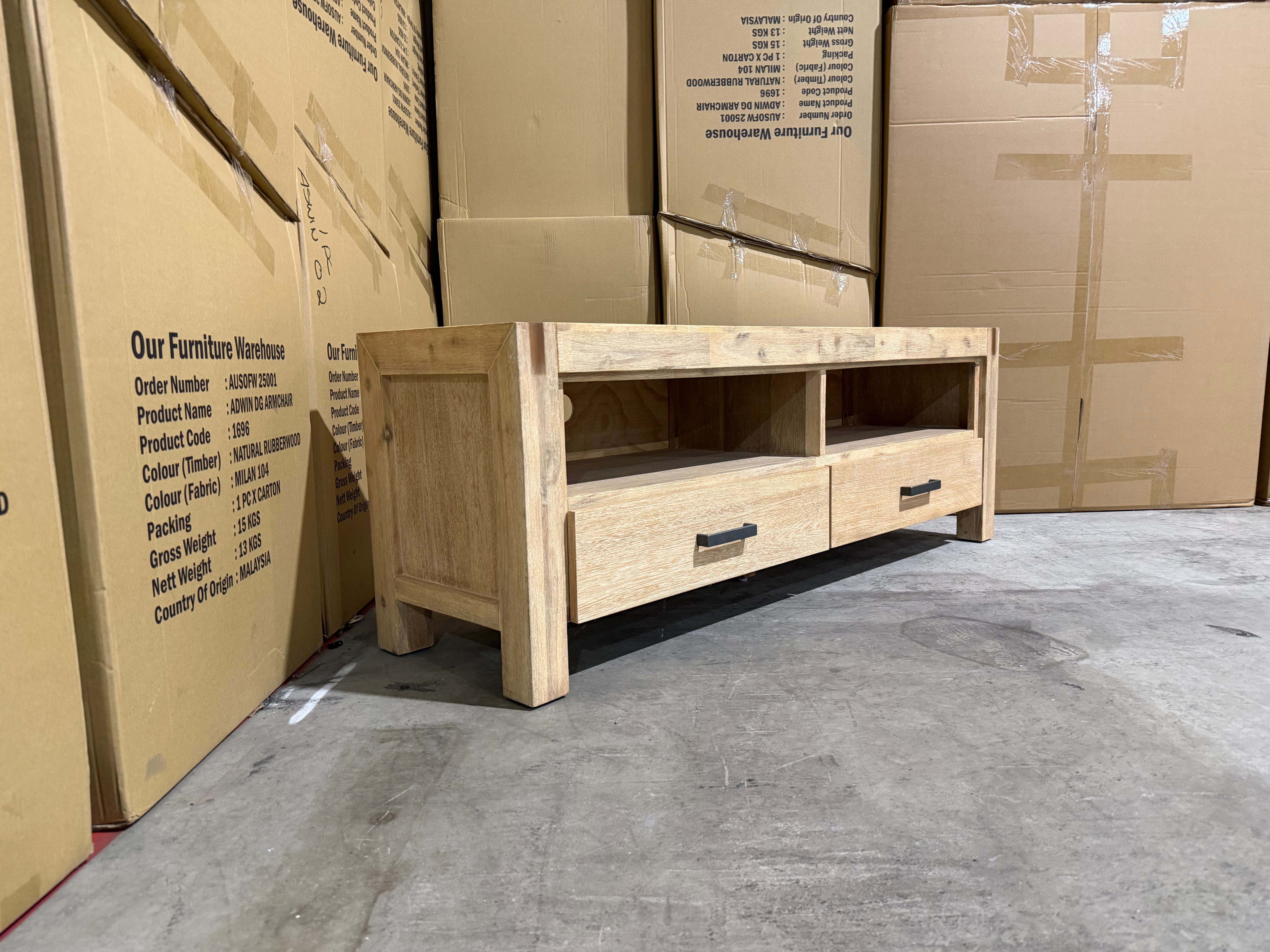 Crystalbrook 1550 low line tv unit in acacia timber Dining room Range
