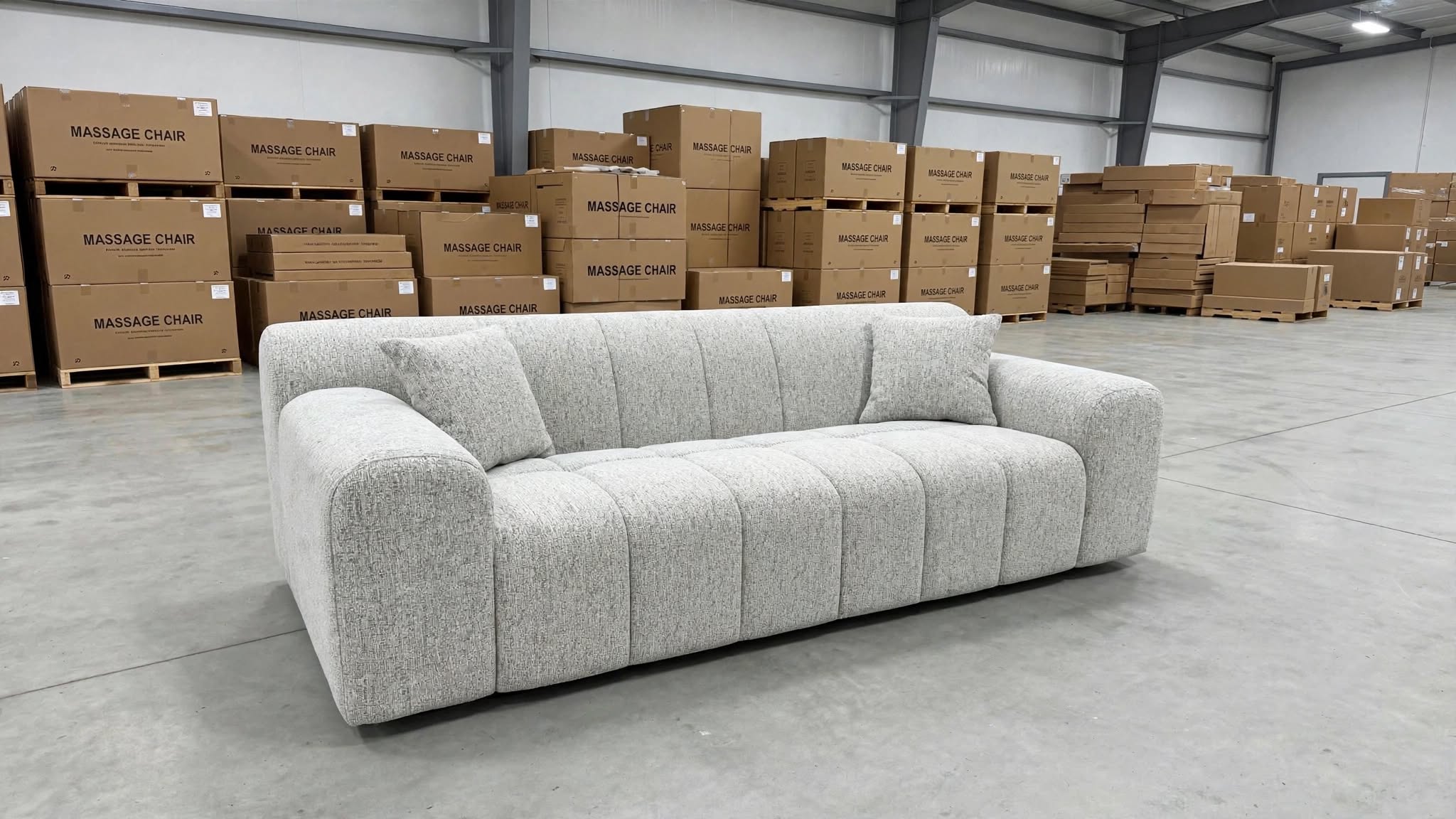 Bobbi 3 Seater Sofa In Grey