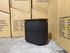 Athena ripple bed side chest in shadow black finish