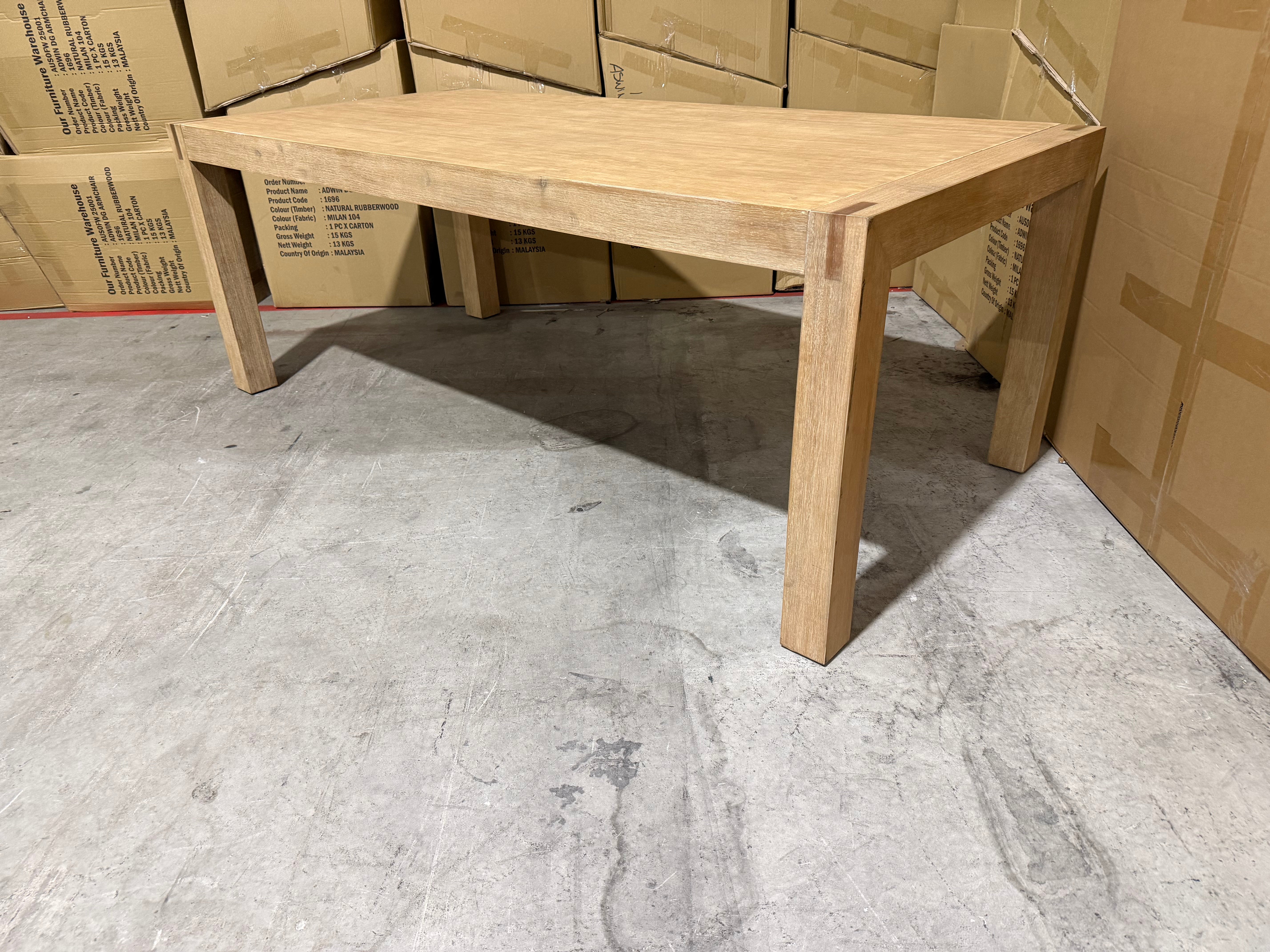 Crystal brook 2100 dining table acacia timber