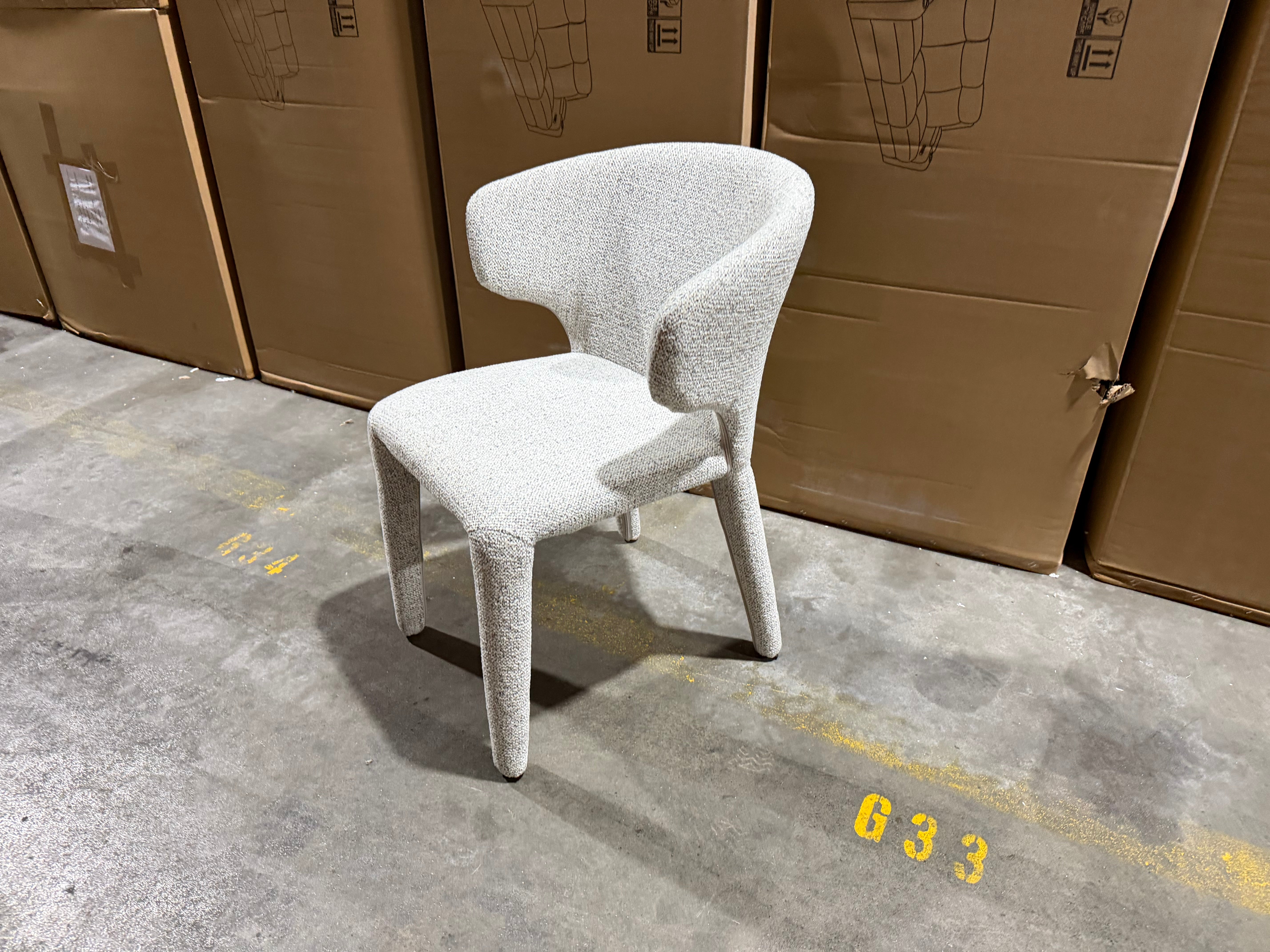 Lorenzo Dining Chair In Salt & Pepper Colour