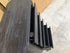 Athena ripple bed side chest in shadow black finish