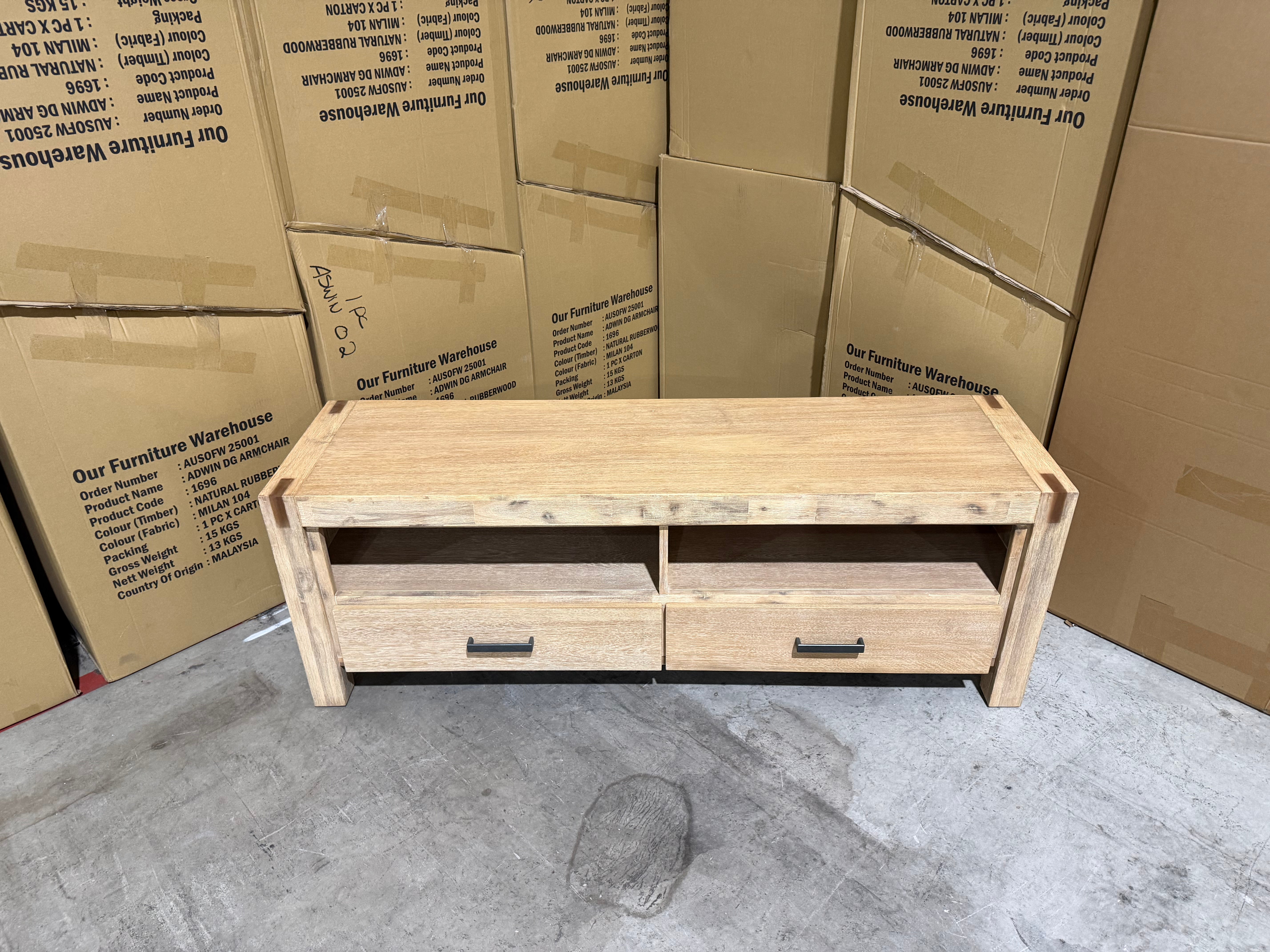 Crystalbrook 1550 low line tv unit in acacia timber Dining room Range