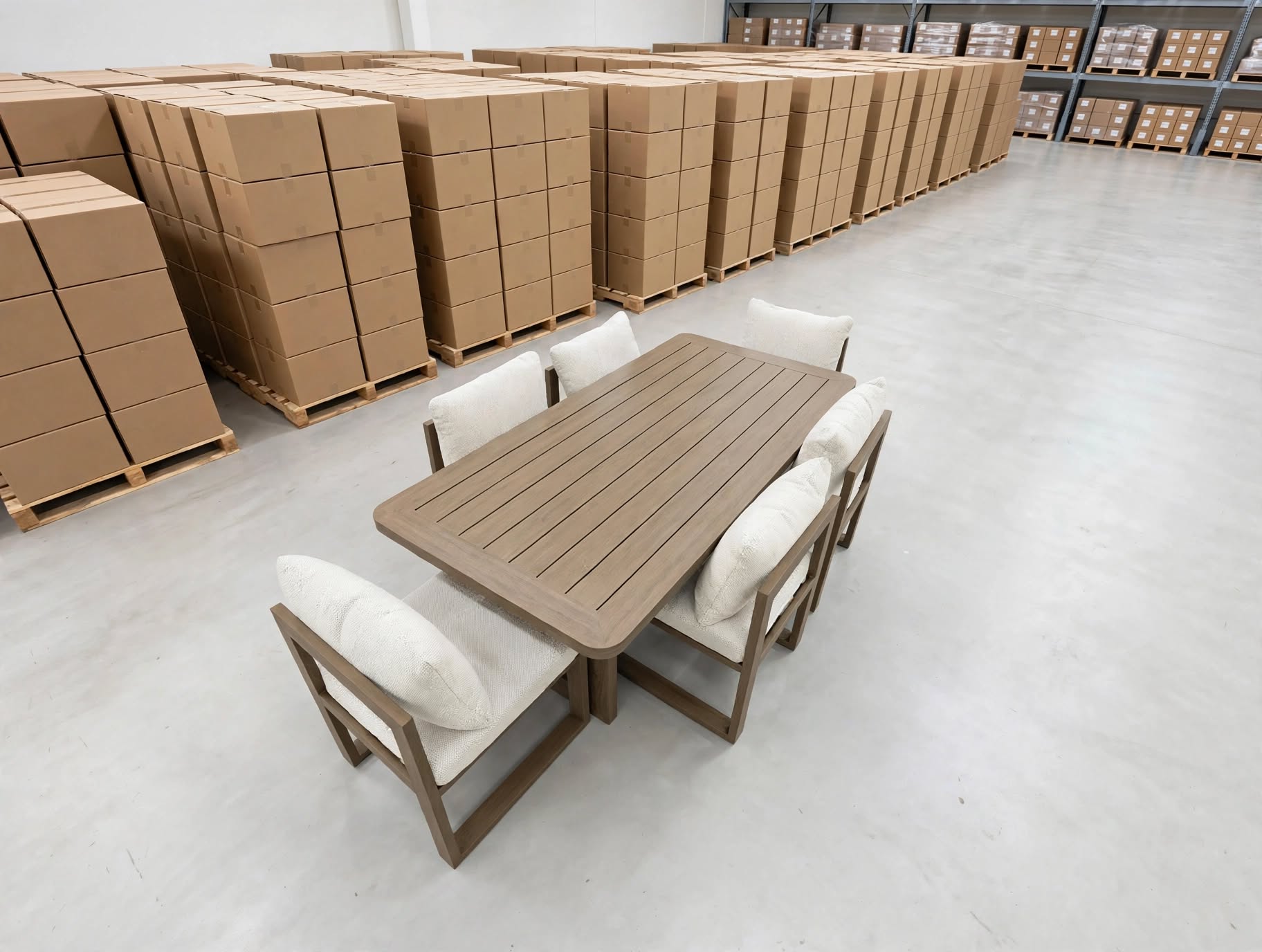 Trinidad 7 PCE Outdoor Setting 2 Metre Table with 6 Chairs