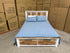 Springbrook Queen size bed withdraws driftwood/ white finish acacia timber