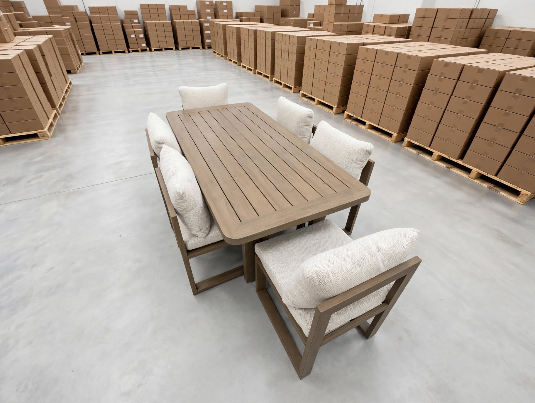 Trinidad 7 PCE Outdoor Setting 2 Metre Table with 6 Chairs