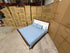 Hamptons queen size bed in two tone finish